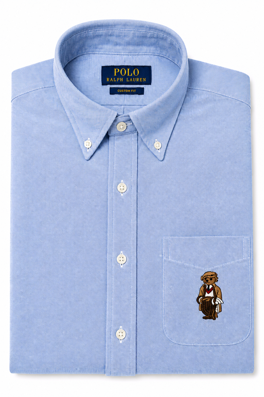 RL Aqua blue teddy oxford shirt