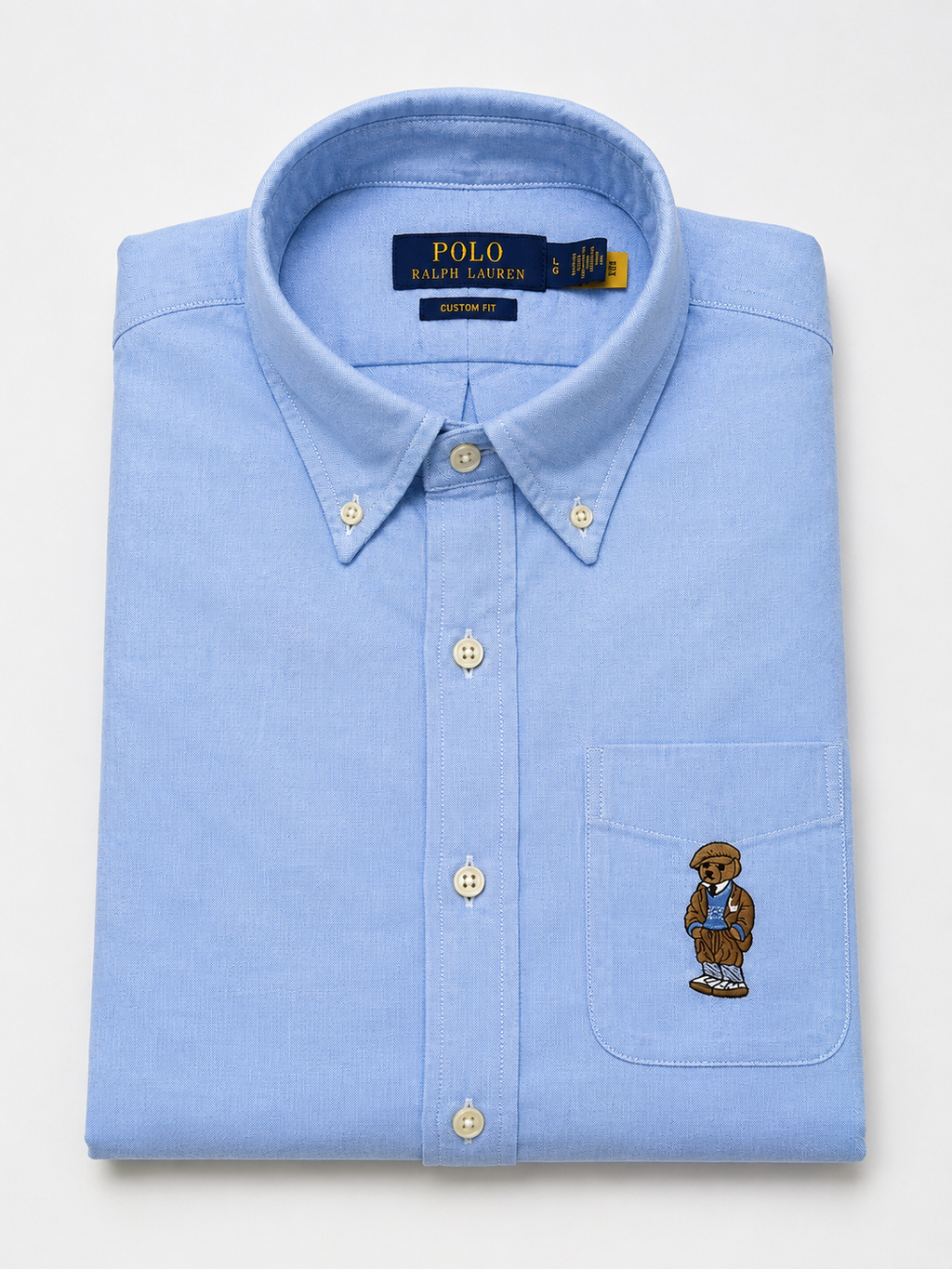 RL Sky dark teddy oxford shirt
