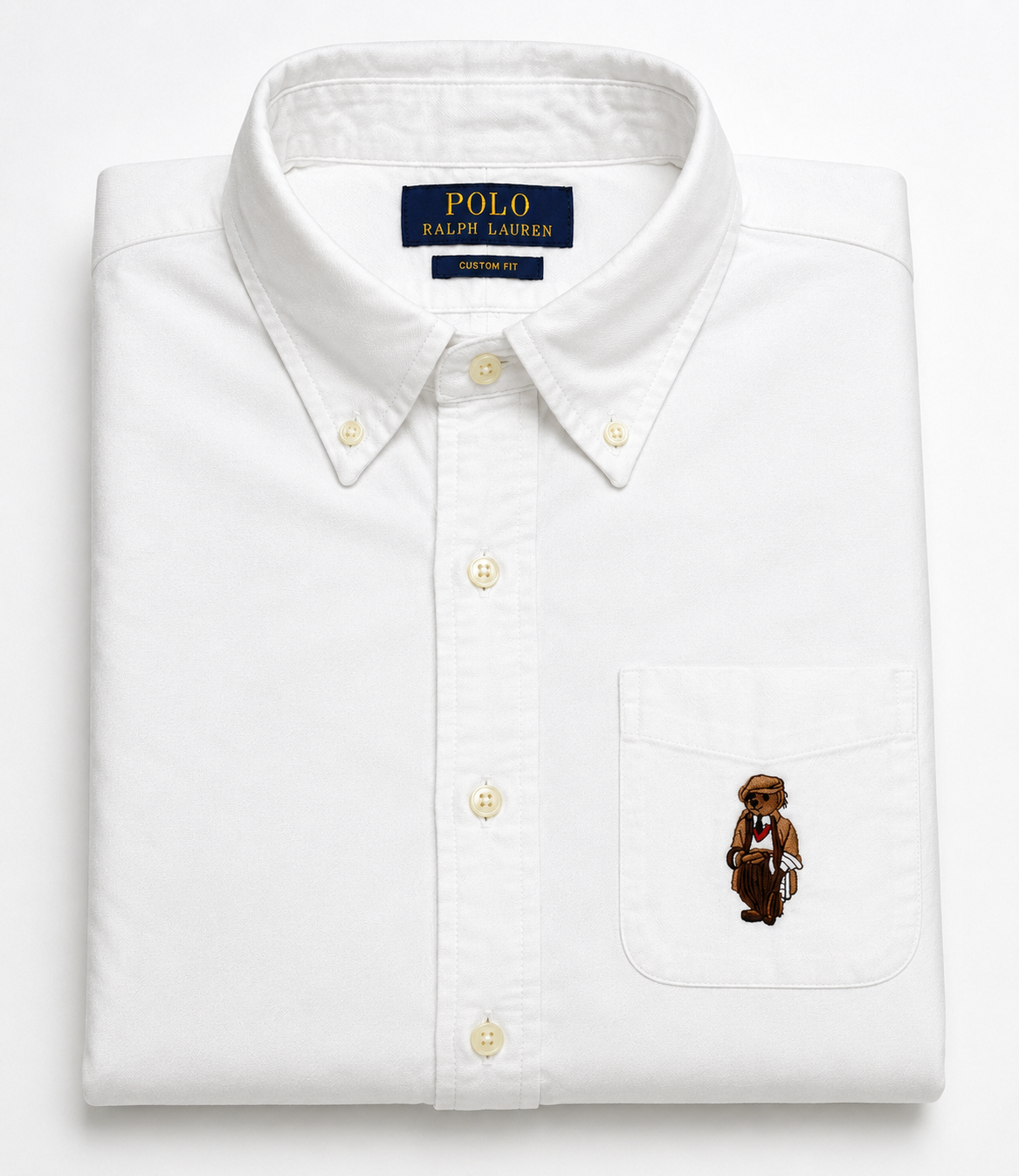 RL White teddy oxford shirt