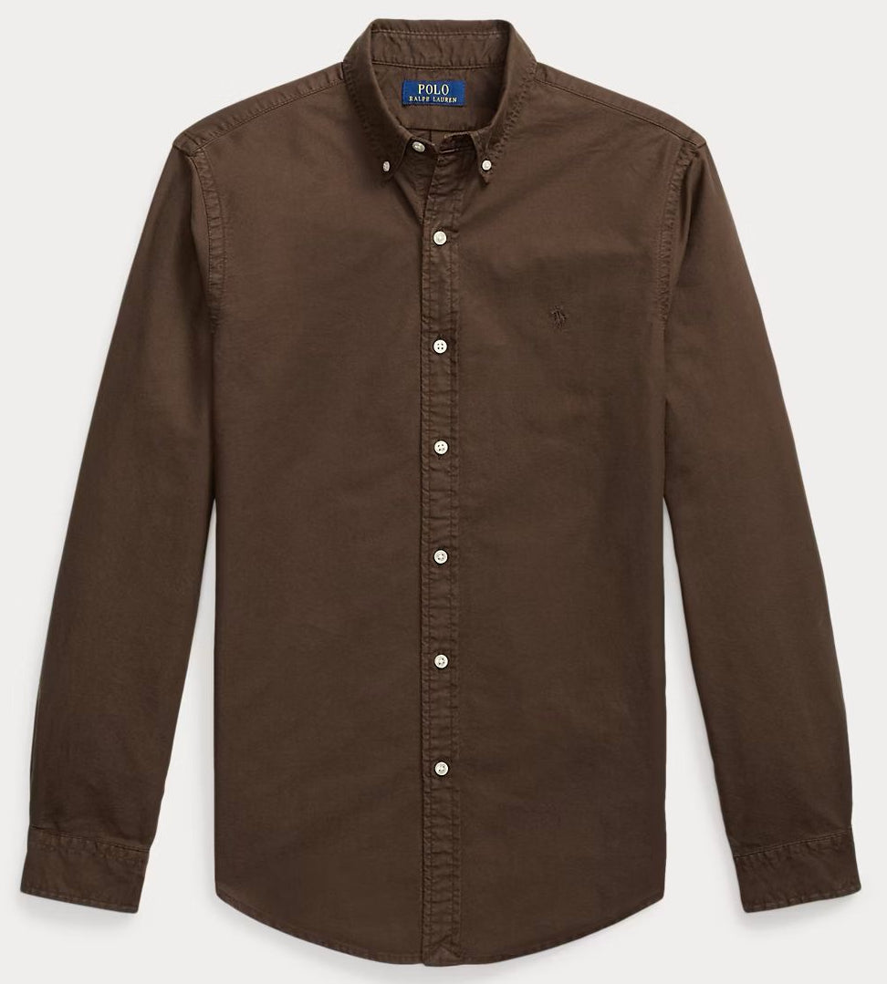Oxford Brown Shirt Navy Blue