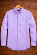 ABD Lavendar Oxford Shirt Green logo